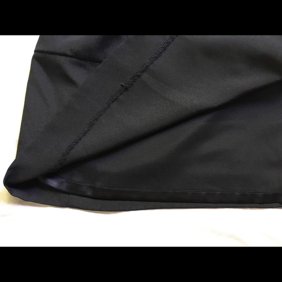 Express Black Dress with Bead and Sequin Neckline - Picture 7 of 8